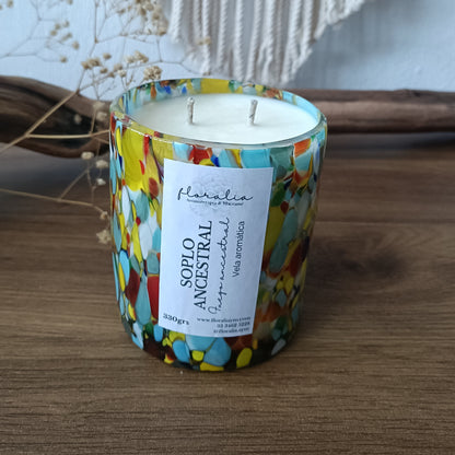 Vela artesanal FUEGO ANCESTRAL