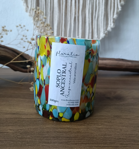 Vela artesanal FUEGO ANCESTRAL